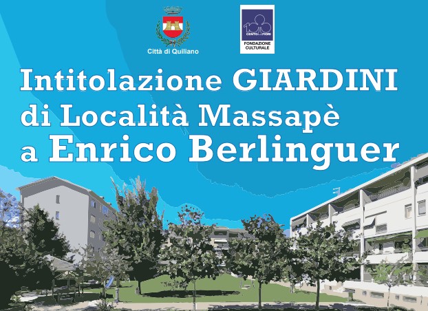 Intitolazione GIARDINI  di Località Massapè  a Enrico Berlinguer